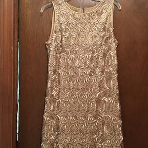 Gold party dress